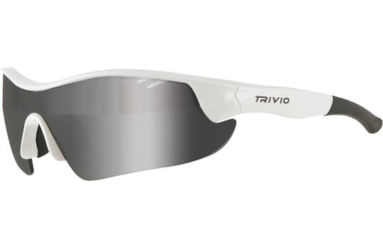 Trivio - Fietsbril Vento Nova Wit Lens Zwart / Mirror