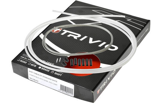 TRIVIO - Compleet Derailleur Kit RVS Wit