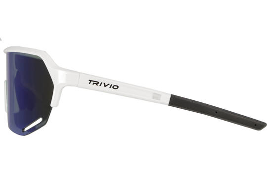 Trivio - Fietsbril Hyperion Wit Revo Groen met Extra Transparante Lens 1