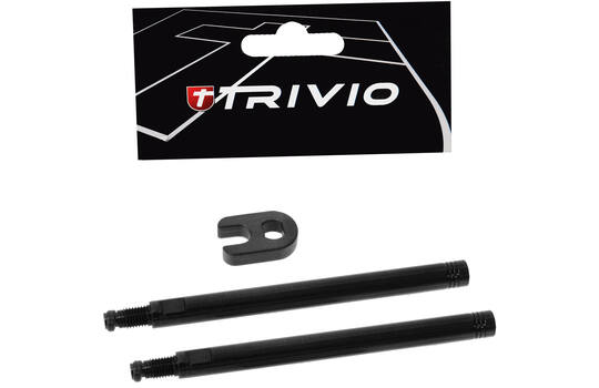 Trivio - Valve Extender Set Black 80mm with Installation Tool