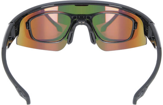 Trivio - Fietsbril Octo Zwart Revo Roze + Adapterstuk voor Glazen op Sterkte 4
