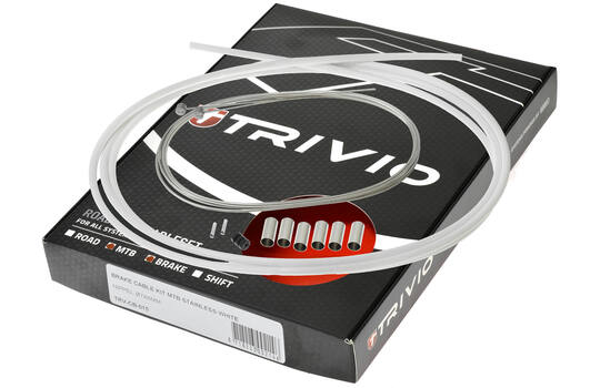 Trivio - MTB Brake Cable Set Stainless Complete White
