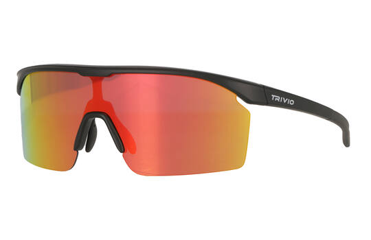 Trivio - Glasses Noa Black with Red with Extra Transparent Lens