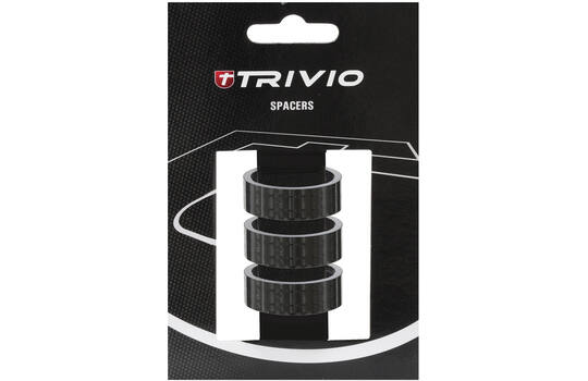 TRIVIO - Spacer 15MM 1 1/8" Carbon 3 stuks