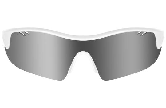 Trivio - Glasses Vento Nova White Lens Black / Mirror 2