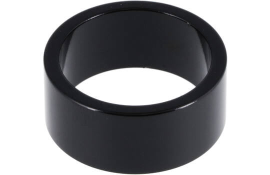 SPACER 15MM ALLOY BLACK 1-1/8 - 3 PC. 1