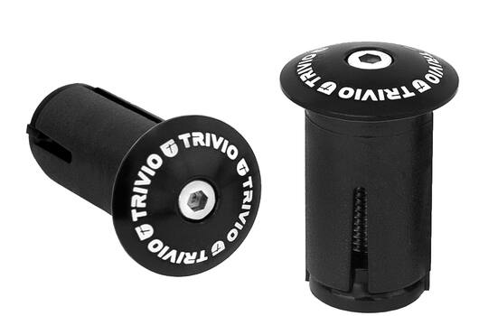 Trivio - Road Bar Plug Aluminium Black - 2 pieces