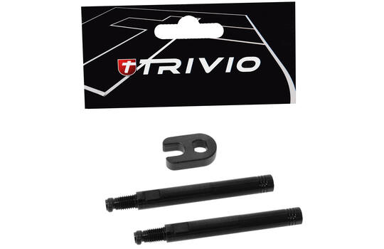 TRIVIO - Fiets Ventielverlenger Set Zwart 50MM