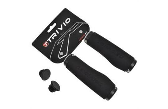 TRIVIO - Mountainbike Handvatten Foam Lock-On Zwart 1