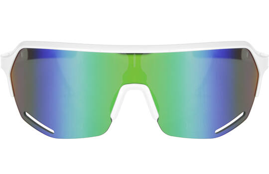 Trivio - Fietsbril Hyperion Wit Revo Groen met Extra Transparante Lens 2