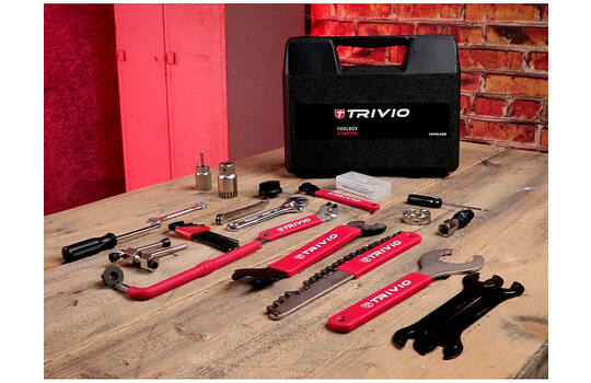 Trivio - Fietsgereedschap Starter Gereedschapskoffer Toolbox 18 Delig 4