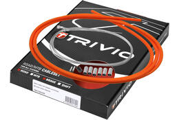 TRIVIO - RACE - Fietskabel Compleet Remkabel Kit RVS Neon Oranje